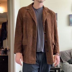 Vintage Brown Suede Coat